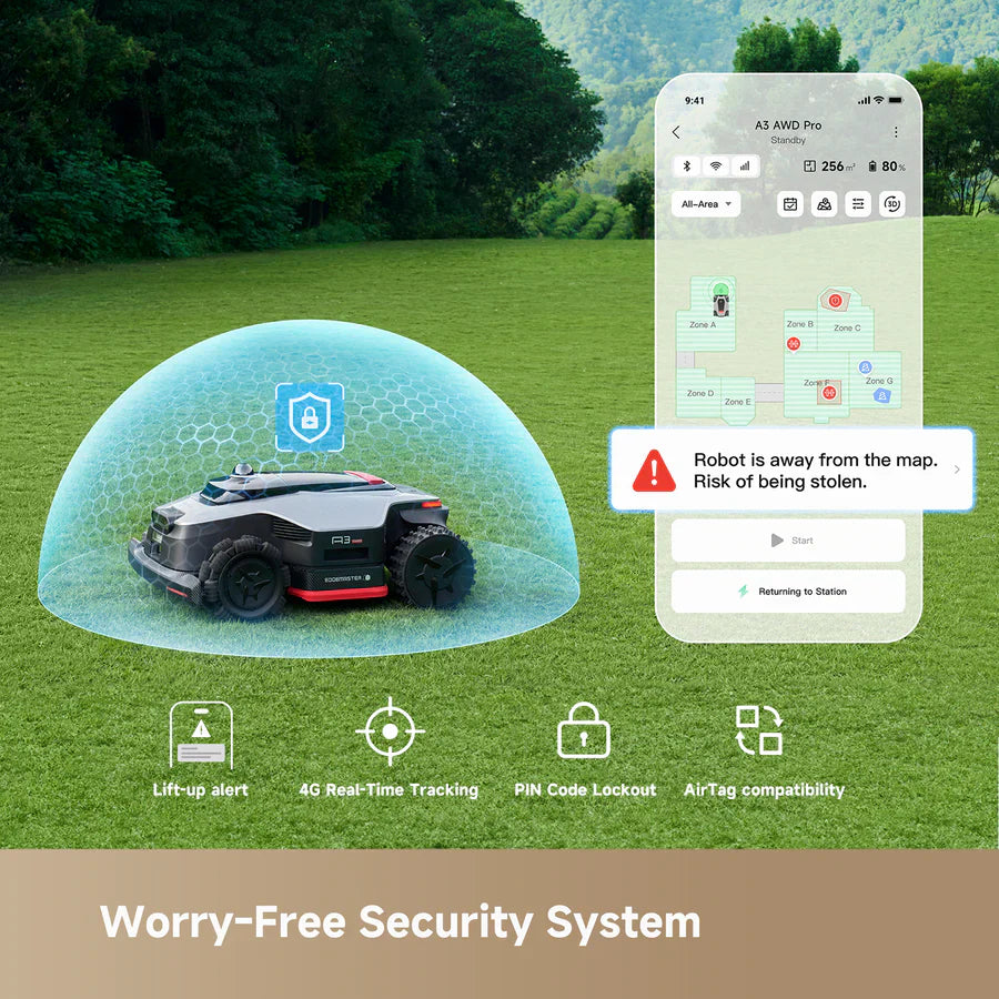 Dreame A3 AWD Pro 5000 - 1.24 Acre Robotic Mower