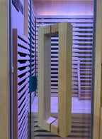 Blisspod | Milano | Full Spectrum Sauna Canadian Hemlock Ultra Low EMF | 6 Far Infrared & Red Glass Heater & Chromotherapy | 2 Person