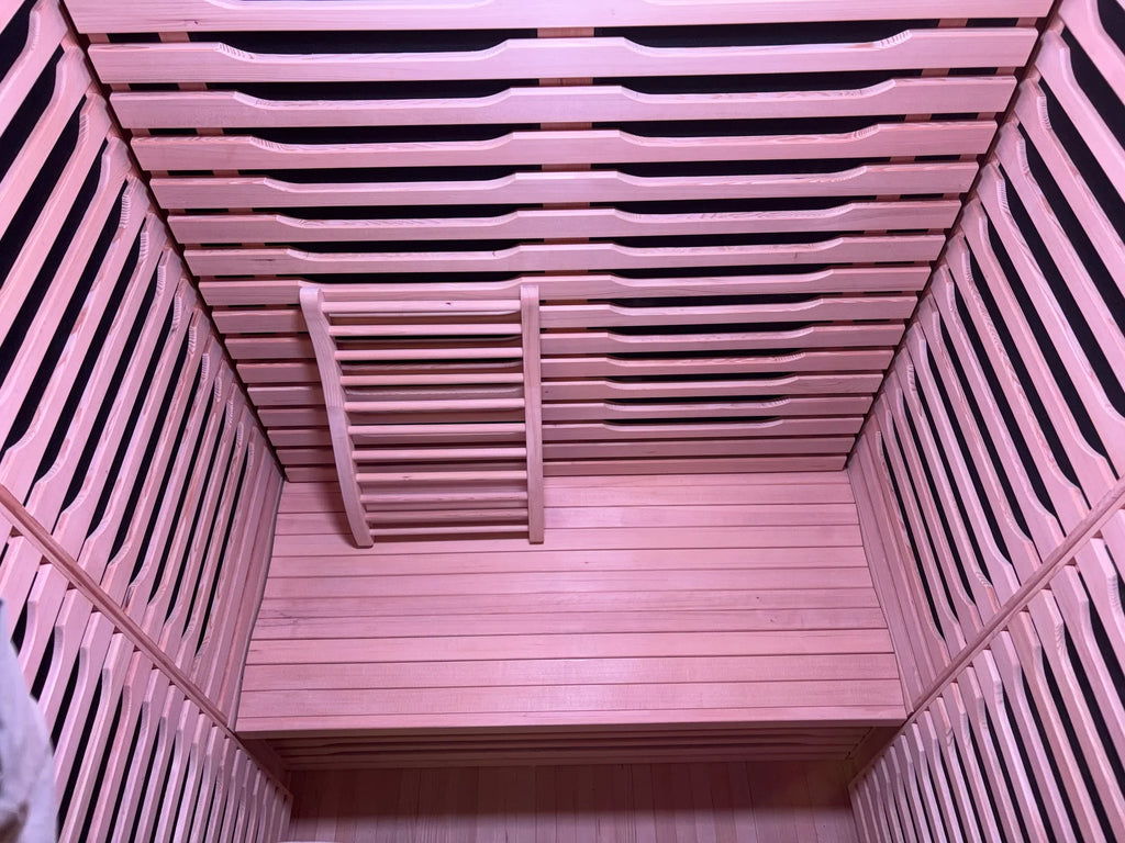 Blisspod | Milano | Full Spectrum Sauna Canadian Hemlock Ultra Low EMF | 6 Far Infrared & Red Glass Heater & Chromotherapy | 2 Person