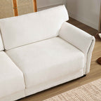 110' Modular Sectional Sofa, L-Shape with Extra-Wide Seat Cushion, USB