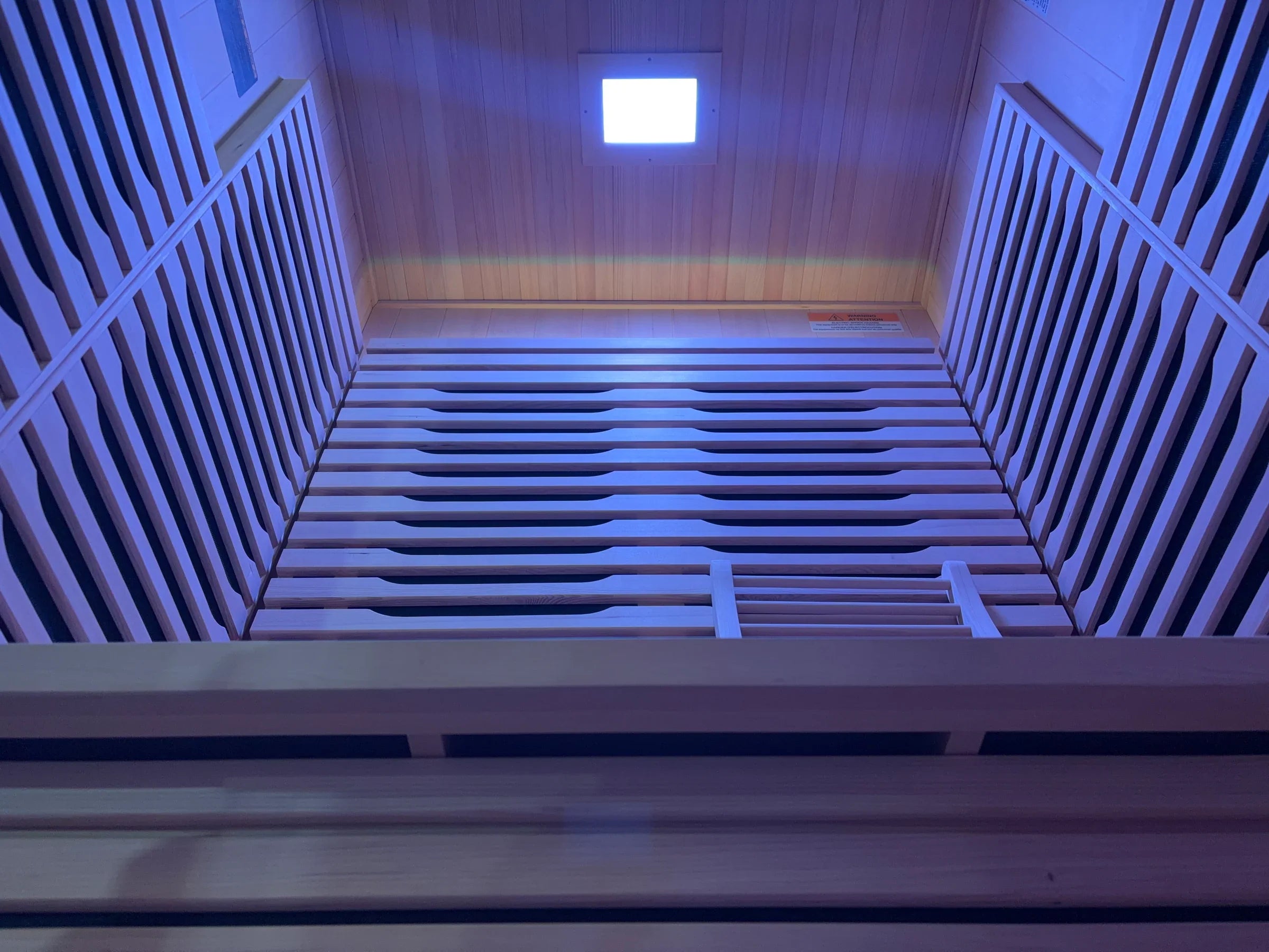 Blisspod | Milano | Full Spectrum Sauna Canadian Hemlock Ultra Low EMF | 6 Far Infrared & Red Glass Heater & Chromotherapy | 2 Person