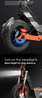 HEZZO-F8 Electric Scooter - 8000W Power, Max Speed 100 Km/h