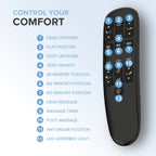 Adjustable Base- Wireless Plus - Head Foot Massage & Lights