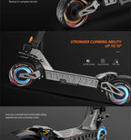 M6 Max Dual Motor Scooter - 5600W, 60V, Fast Charging