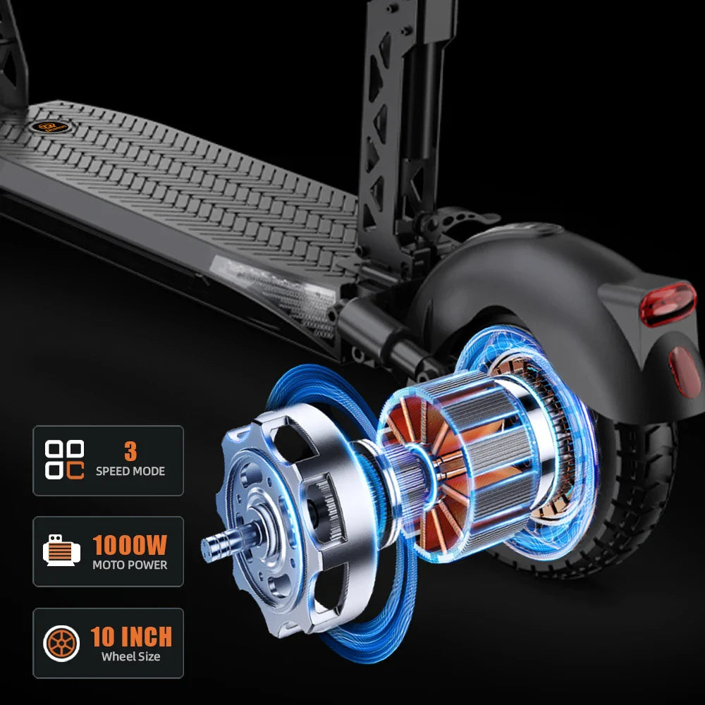 RT6 1000W Electric Scooter - 48V, 40-50km Range