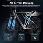 20" Fat Tire Full Suspension E-Bike - 30MPH Speed