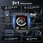 1000W Peak 25MPH Adult Electric Bike, Aluminum Frame, 20'' Fat Tires