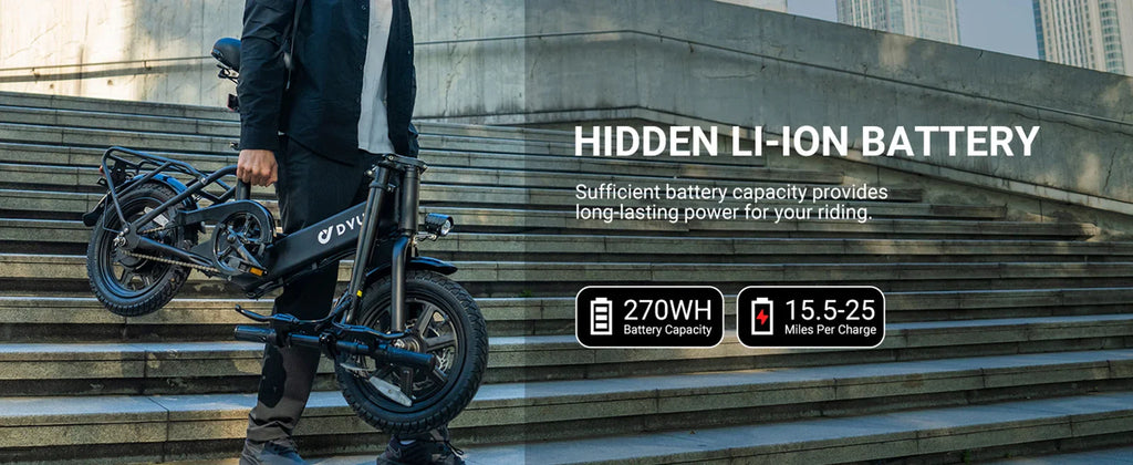 DYU-C3 Folding Electric Bike - Compact Aluminum Design