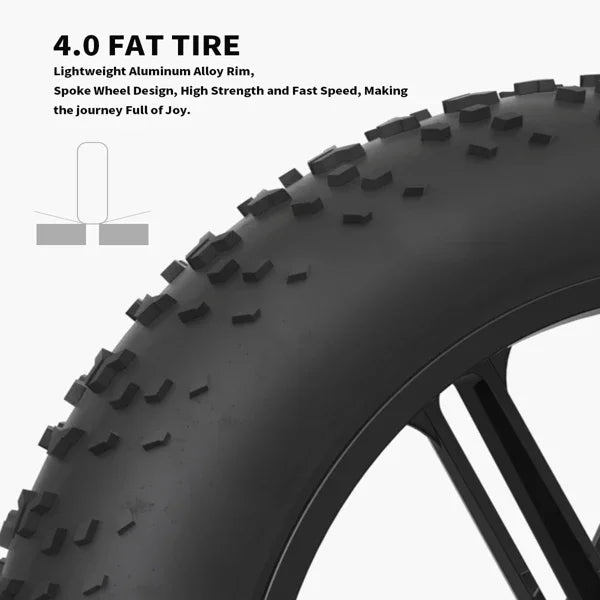 750W Motor Electric Bike - 48V Battery, 20" Wheels