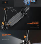 RT6 1000W Electric Scooter - 48V, 40-50km Range