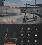 RT6 1000W Electric Scooter - 48V, 40-50km Range
