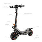 M6 Max Dual Motor Scooter - 5600W, 60V, Fast Charging