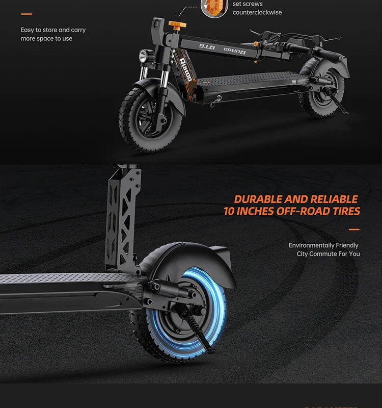 RT6 1000W Electric Scooter - 48V, 40-50km Range