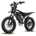 Fat Tire Electric Bike - 1200W, Dual Suspension, 7 Speeds