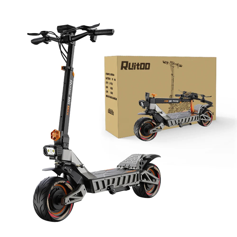 M6 Max Dual Motor Scooter - 5600W, 60V, Fast Charging