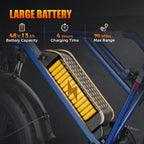 1200W Peak Electric Bike - 30MPH, Fat Tires, IPX6 Waterproof