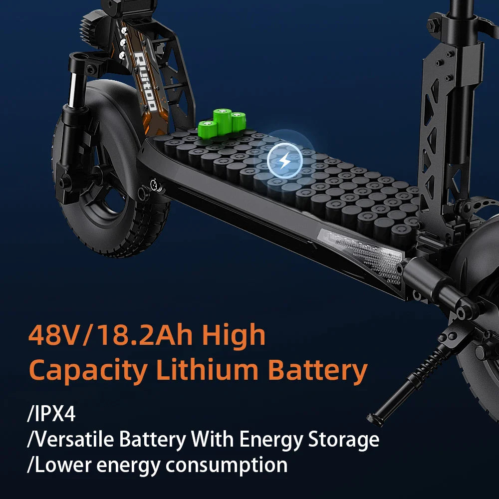 RT6 1000W Electric Scooter - 48V, 40-50km Range