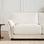 110' Modular Sectional Sofa, L-Shape with Extra-Wide Seat Cushion, USB