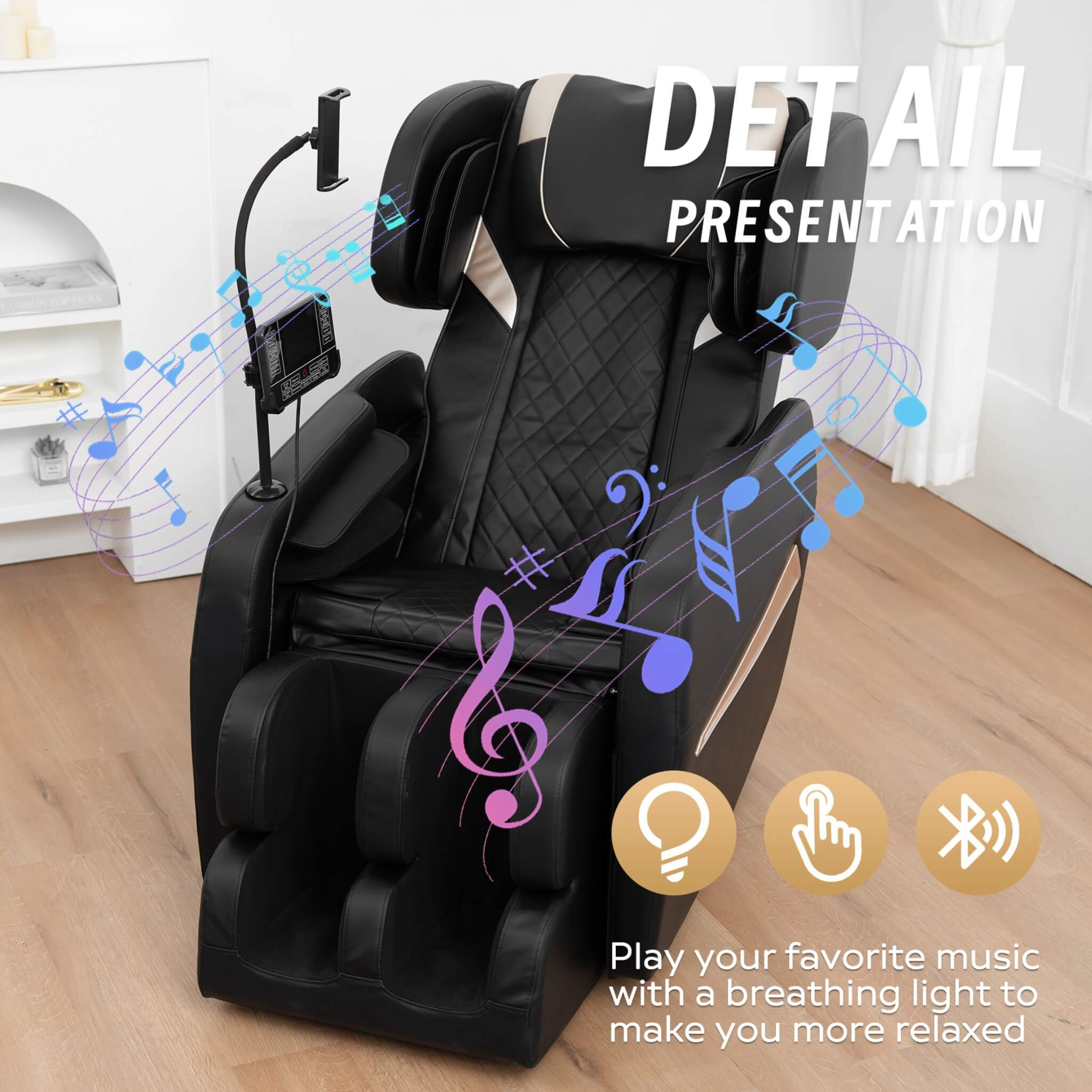 Airvana Nocturne Full-Body Zero Gravity Massage Chair With Retractable Footrest (SAK40593)