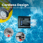 Heavy-Duty Cordless Wall Climbing Robotic Pool Vacuum Cleaner