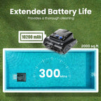 Heavy-Duty Cordless Wall Climbing Robotic Pool Vacuum Cleaner
