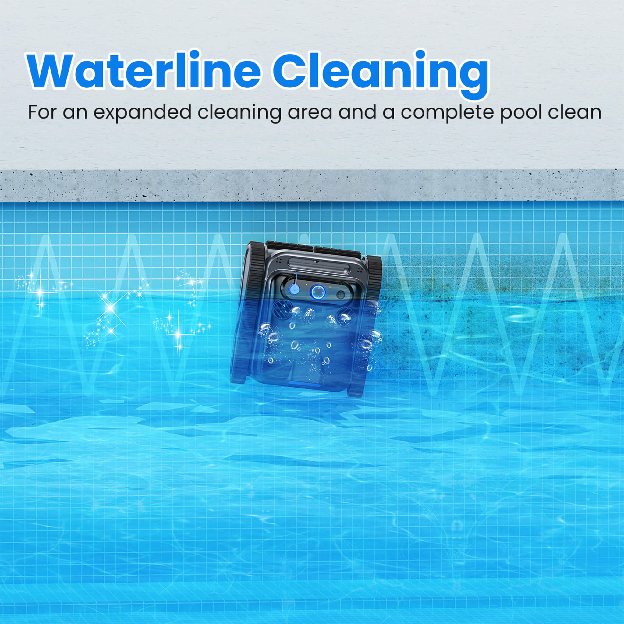 Heavy-Duty Cordless Wall Climbing Robotic Pool Vacuum Cleaner