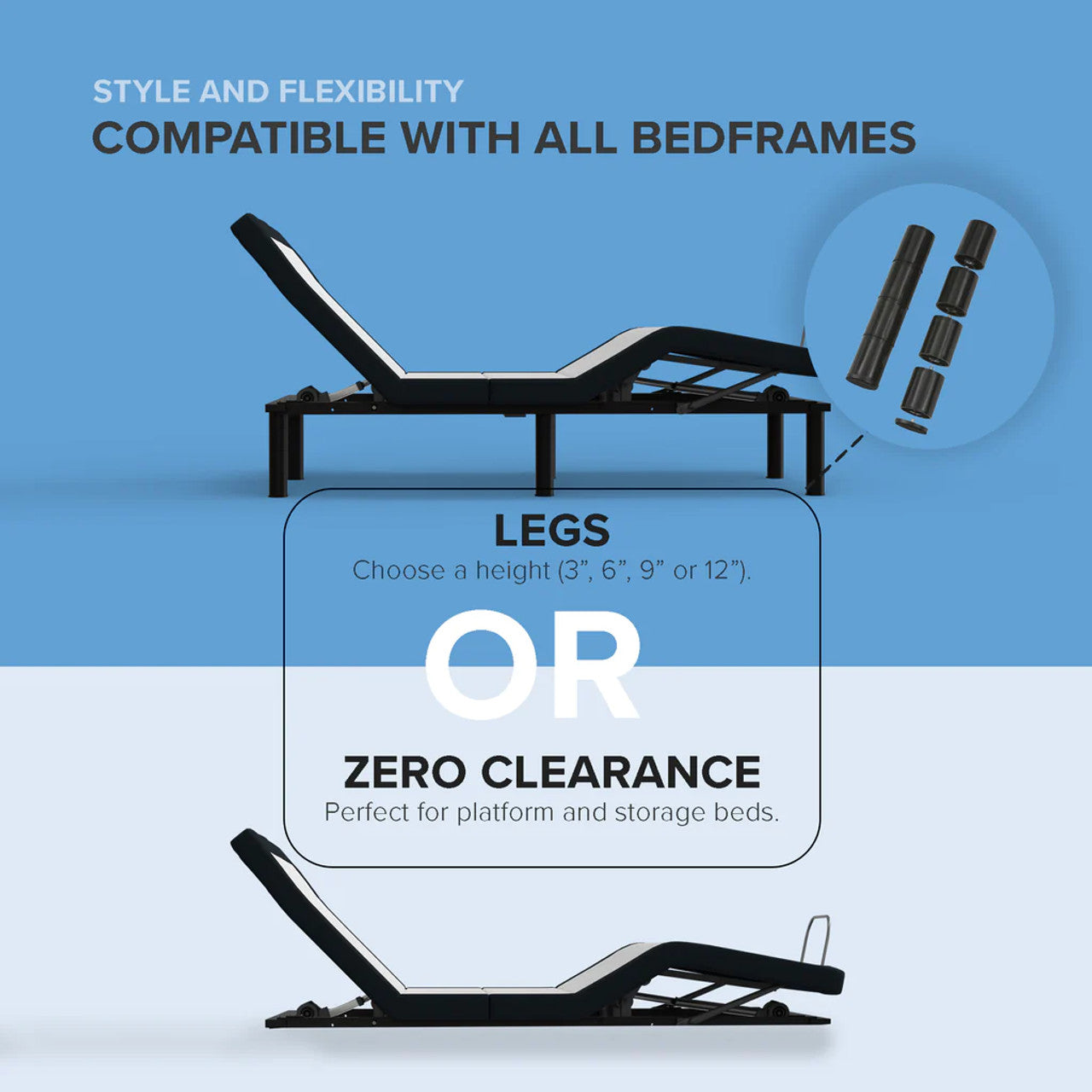 Adjustable Base- Wireless Plus - Head Foot