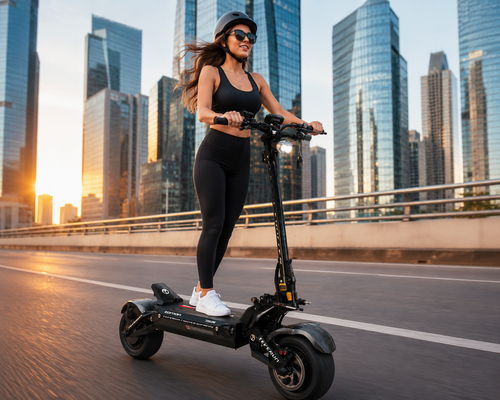 10000W Electric Scooter - GPS PKE Function, Foldable Design